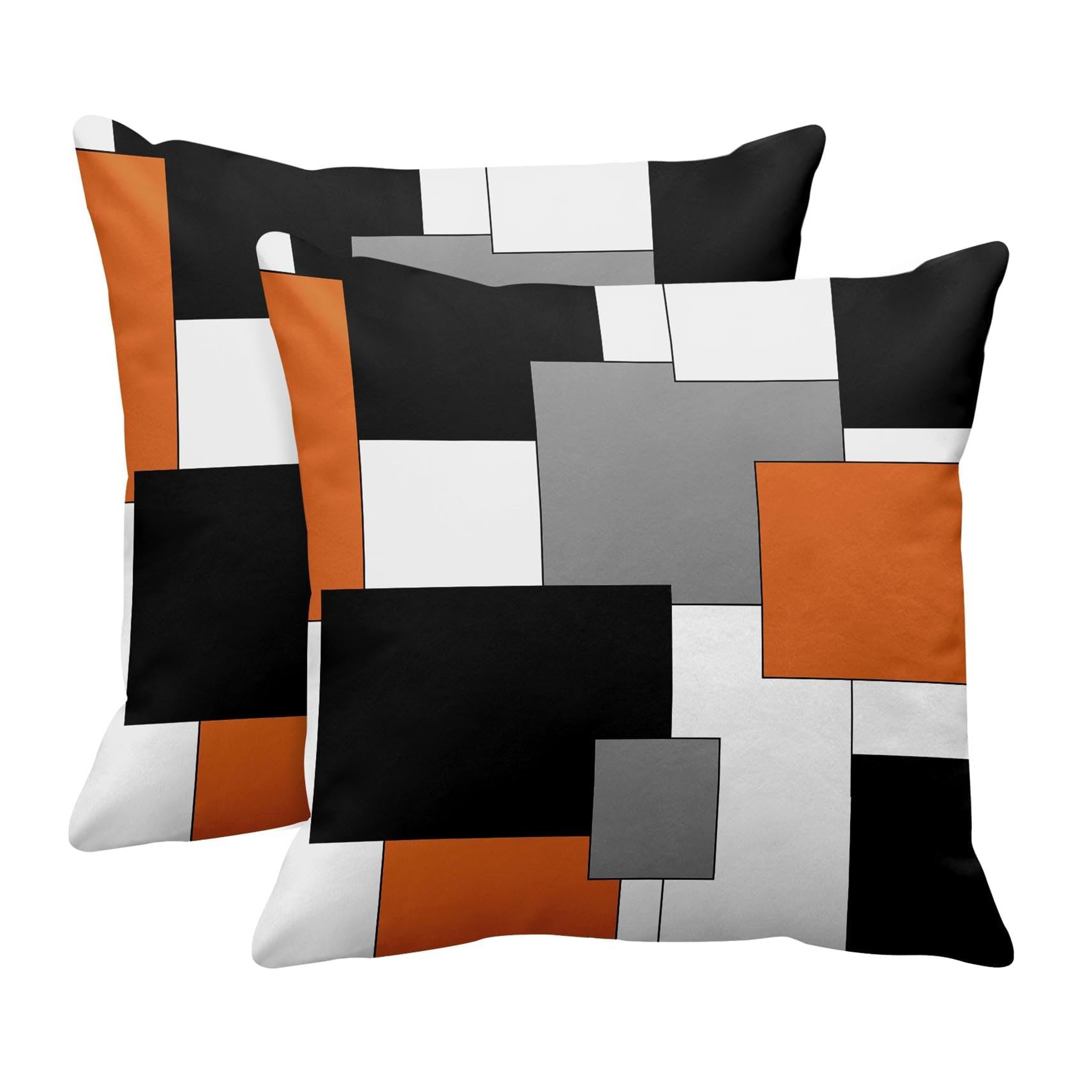 

2 Pcs Polyester , Checkered , Decorative , , Pillowcase, 16x16, 18 X 18, , ,