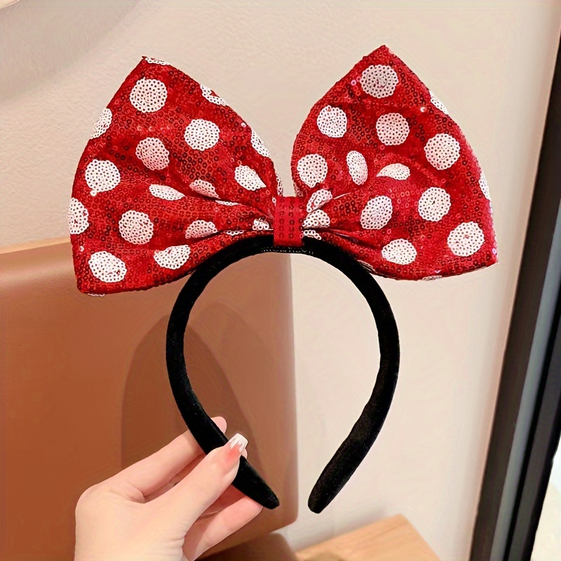 

1pc Bow Hair Hoop, Suitable For Halloween Performance Headwear