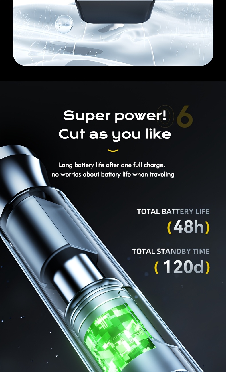4 in 1 rechargeable electric hair trimmer suitable for men and women     beard eyebrow and   shaver with usb charging   gift   kit ear hair beard and eyebrow   mens personal care tool Product details 6
