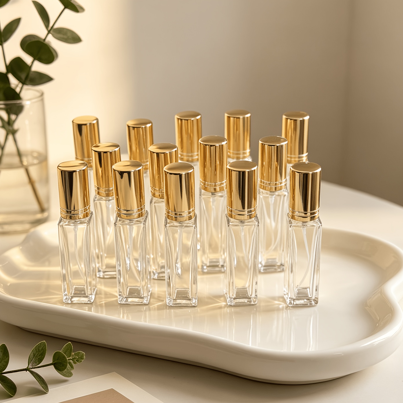 TEMU 14 flacons de parfum de haute esthétique de 10 ml (0,35 oz), mini flacons de voyage portables, flacons de pulvérisation à fine