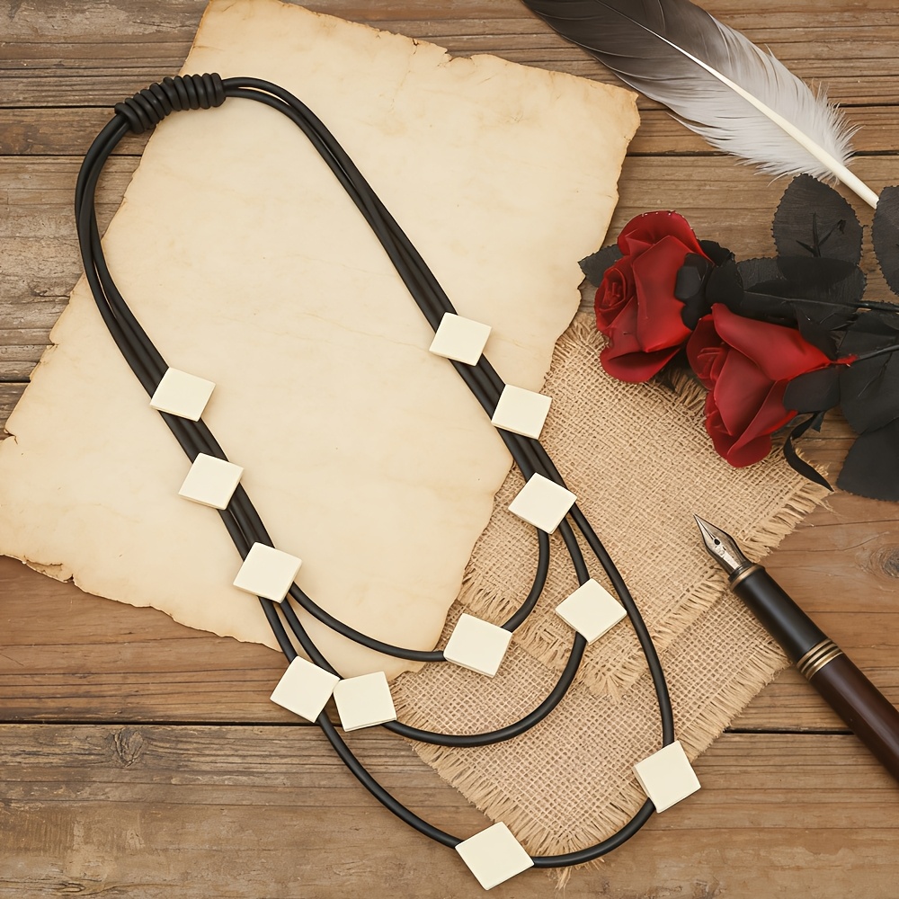 Geometric Multi-layered Accessory Necklace
