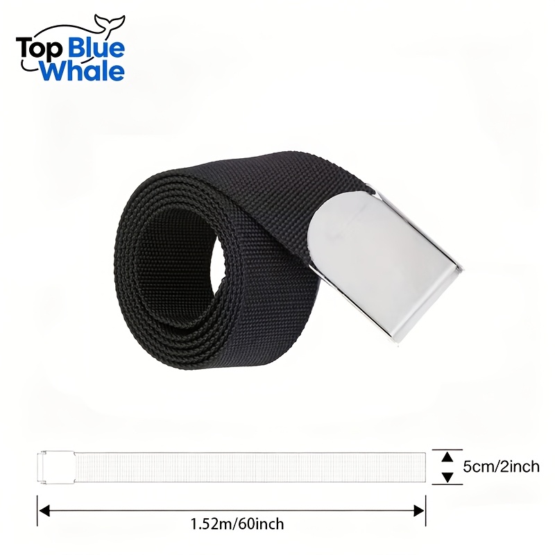 TEMU Black Adjustable Diving Belt, Made Of Pa Material, With -release Buckle, Suitable For Diving And Snorkeling. Helps Divers Enter The Water