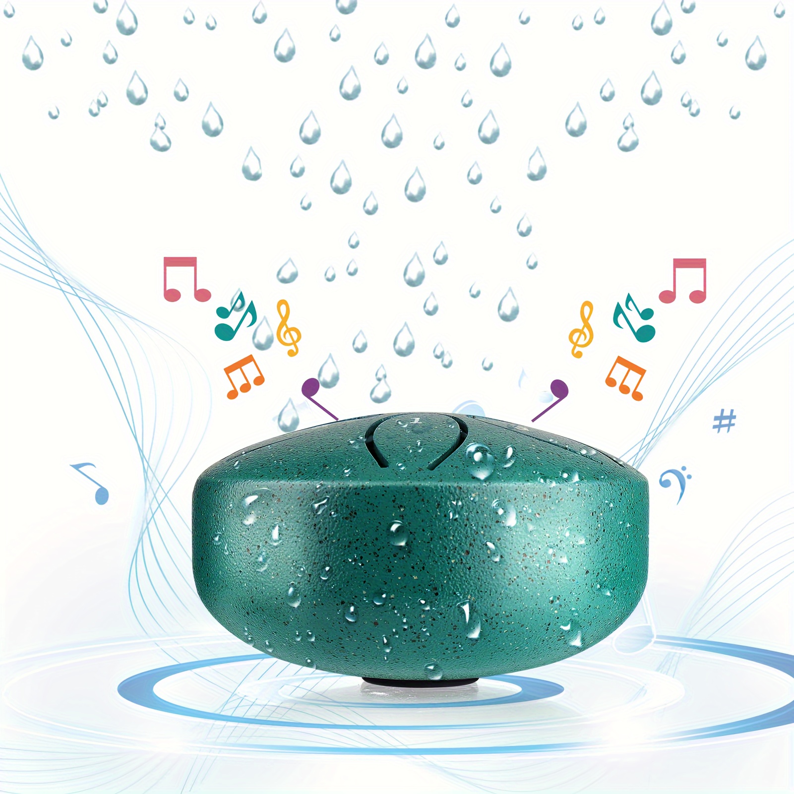 E-shop Outdoor Garten Regentrommel, Mini Regenrad-Trommel, Kleine Stahl-Zungen-Trommel Regenchime, Natürliche Musikbox, Musikalisches Geschenk geeignet