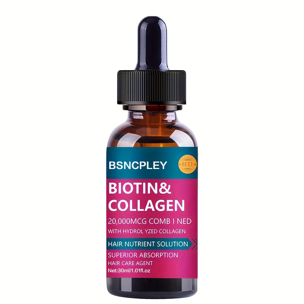 Image of Biotin Collagen Oil, Moisturizes And Dry Hair, Suitable For All Hair Types