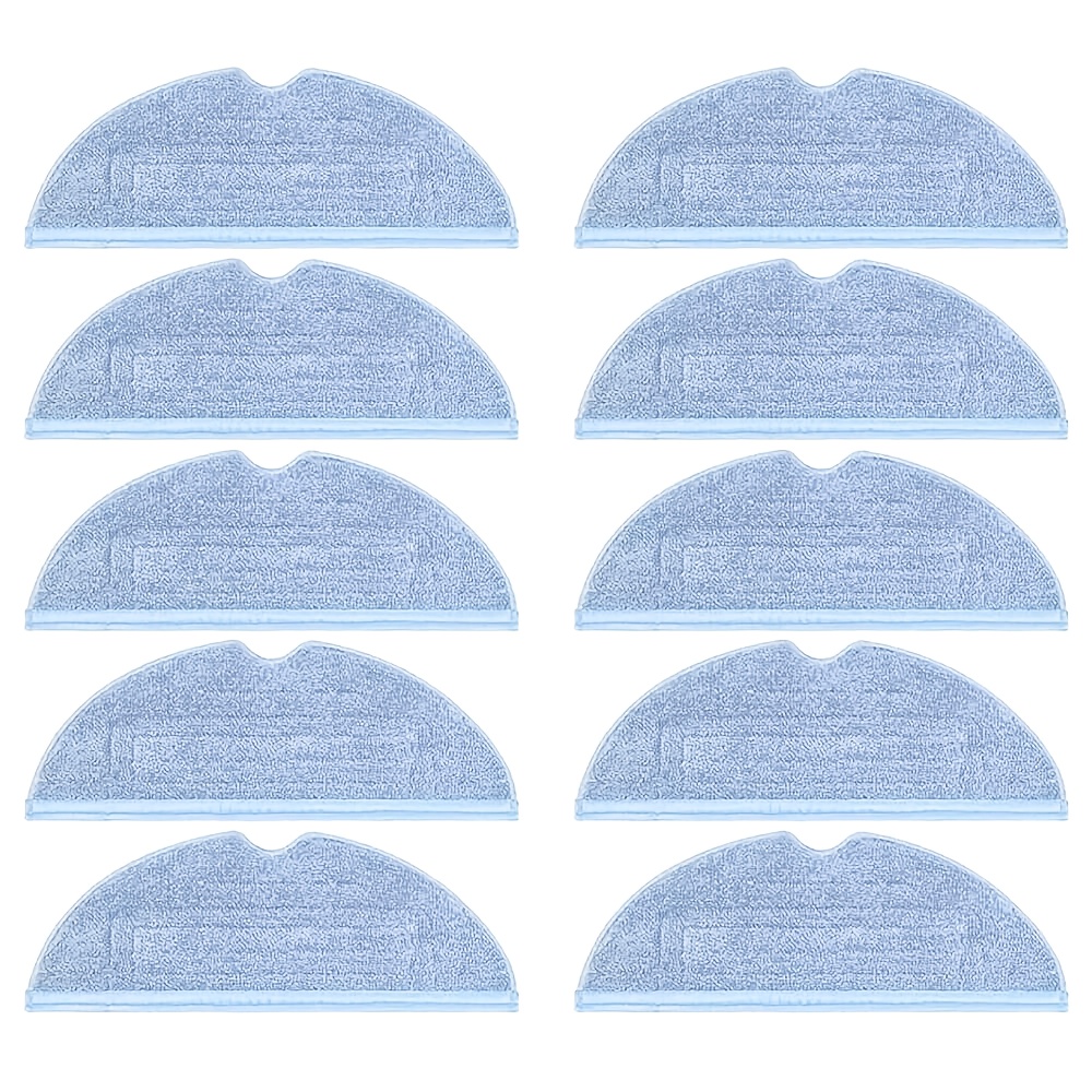 Image of 10pcs Microfiber Mop Pads For S7 S8 T7s Series, Washable Reusable Replacement Cloths For S7 Maxv Ultra S8+, High Floor Cleaning
