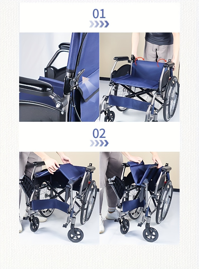 only 23lbs multi function manual wheelchair with   adult wheelchair light foldable wheelchair 20 inch rear wheel foldale pedal for seniors Product details 5
