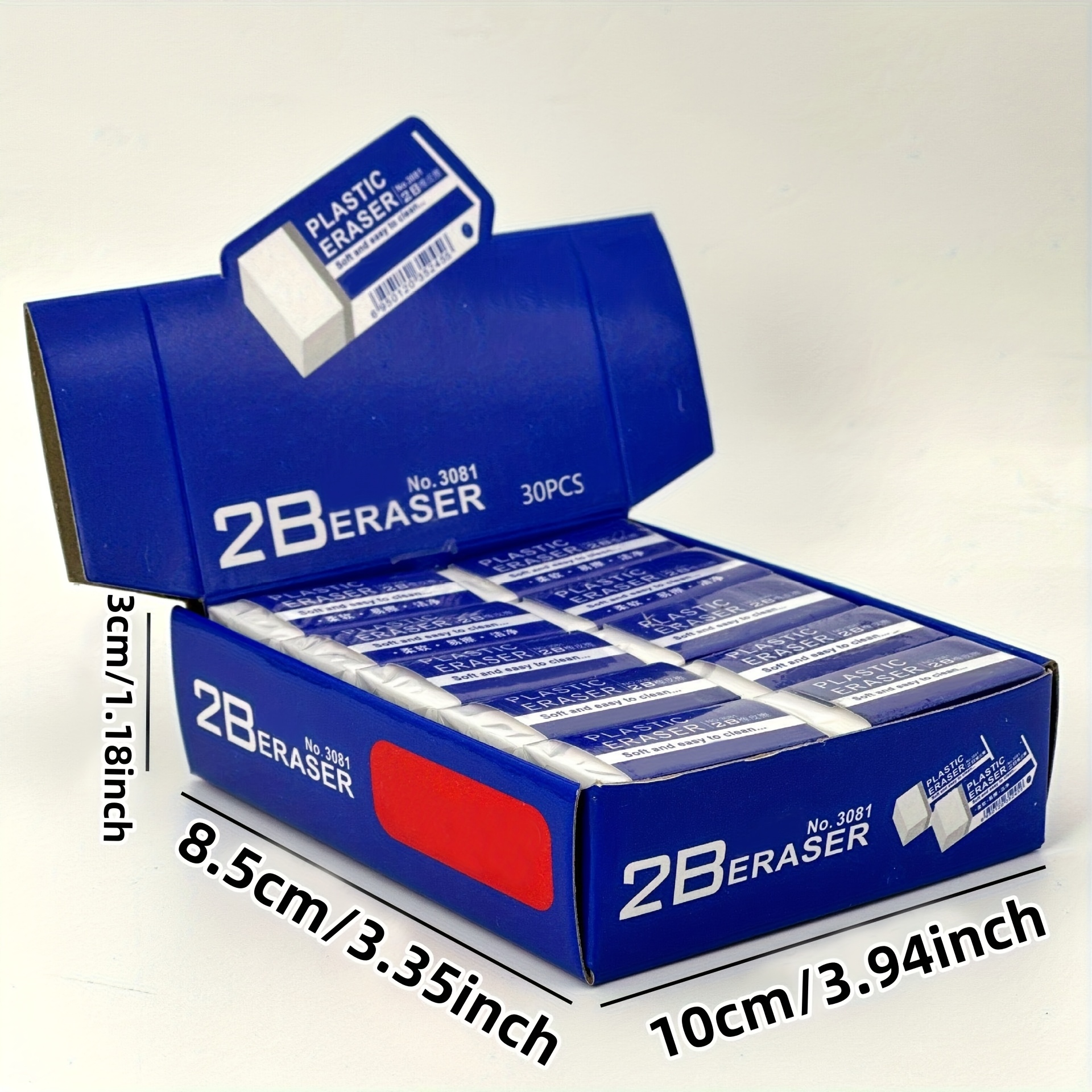 Image of 30pcs/box-2b Clean Eraser Students Exam Drawing Pvc Eraser Clean Small Stationery Set