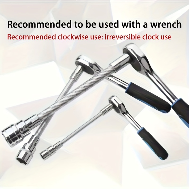 

Electric Wrench, Soft Joint, Extended Rod, Universal Connecting Rod, Quick Ratchet Socket Wrench, Extension Wrench, Ratchet Extension Wrench, Wrench