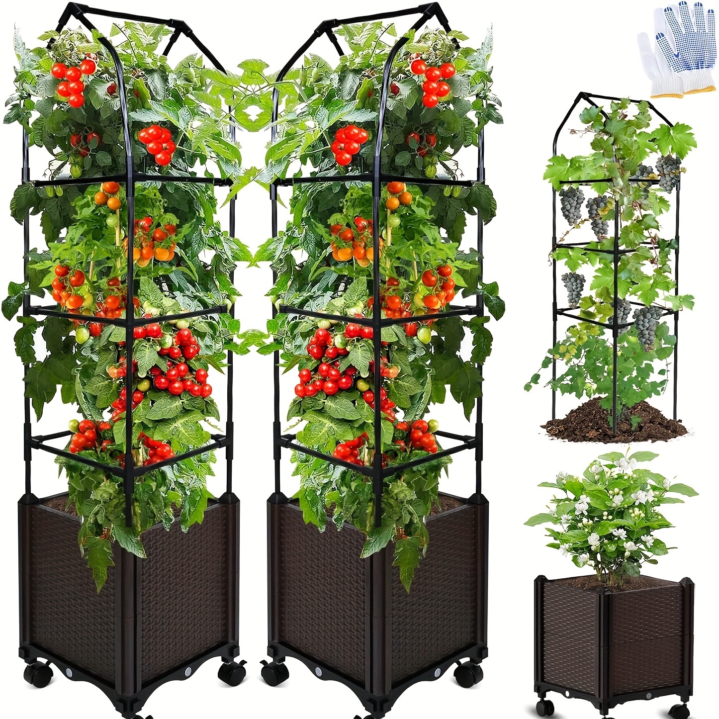 

Bed , 2 Pcs/52''-watering For Vegetables Plants Tomatoes , Use For (2 )