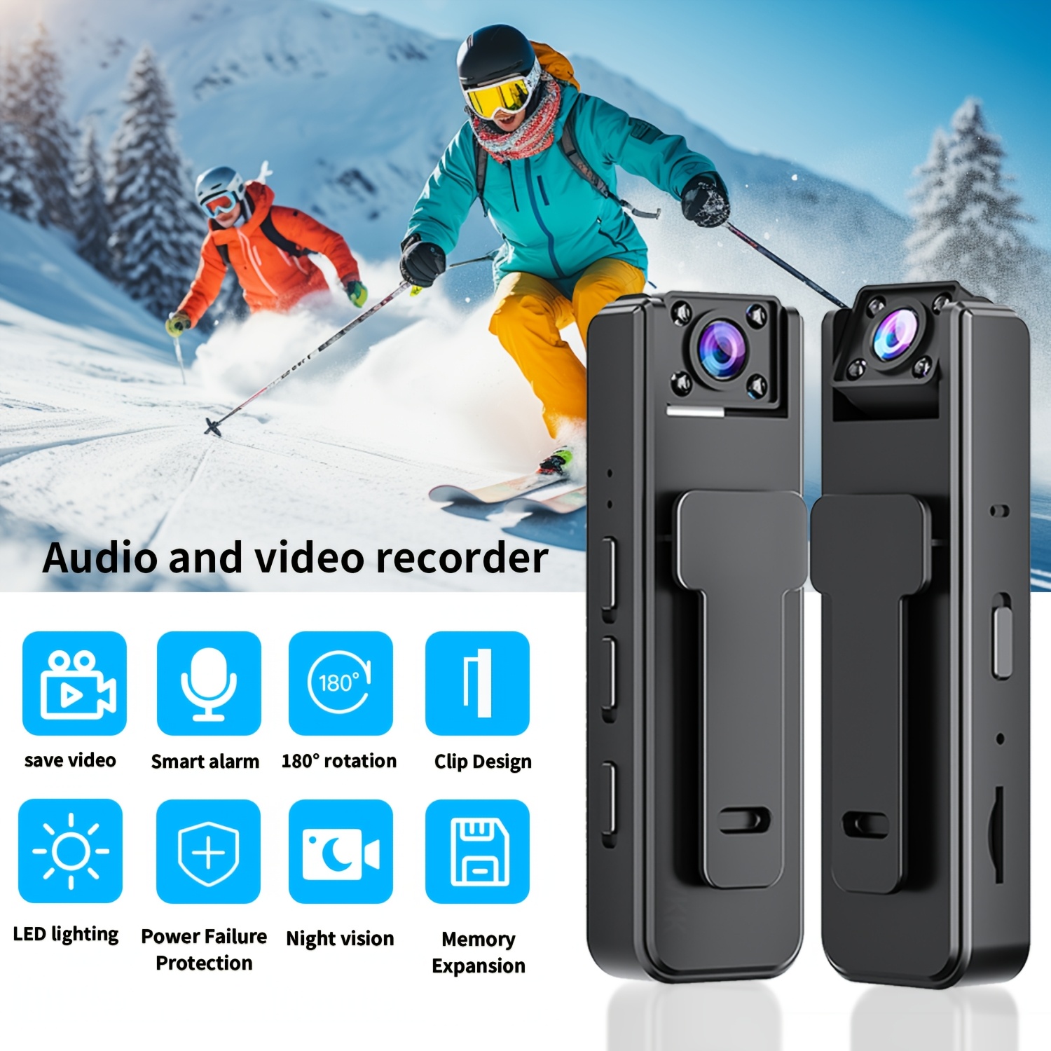 

1pc 1080p Mini With 180° Rotatable Lens, Motion Detection, Infrared , Usb Rechargeable, 36v Max, 1080p , With Audio And Video Recording For Security, Surveillance, And Travel