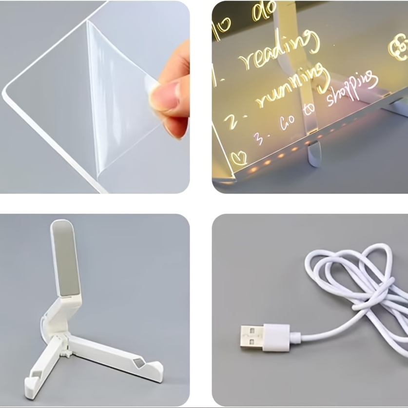 led transparent drawing board set back to school inspiration artifact release and heal stress reusable diy art tools surprise birthday holiday luxury gift home office meditation companion travel portable boredom relief tool details 2