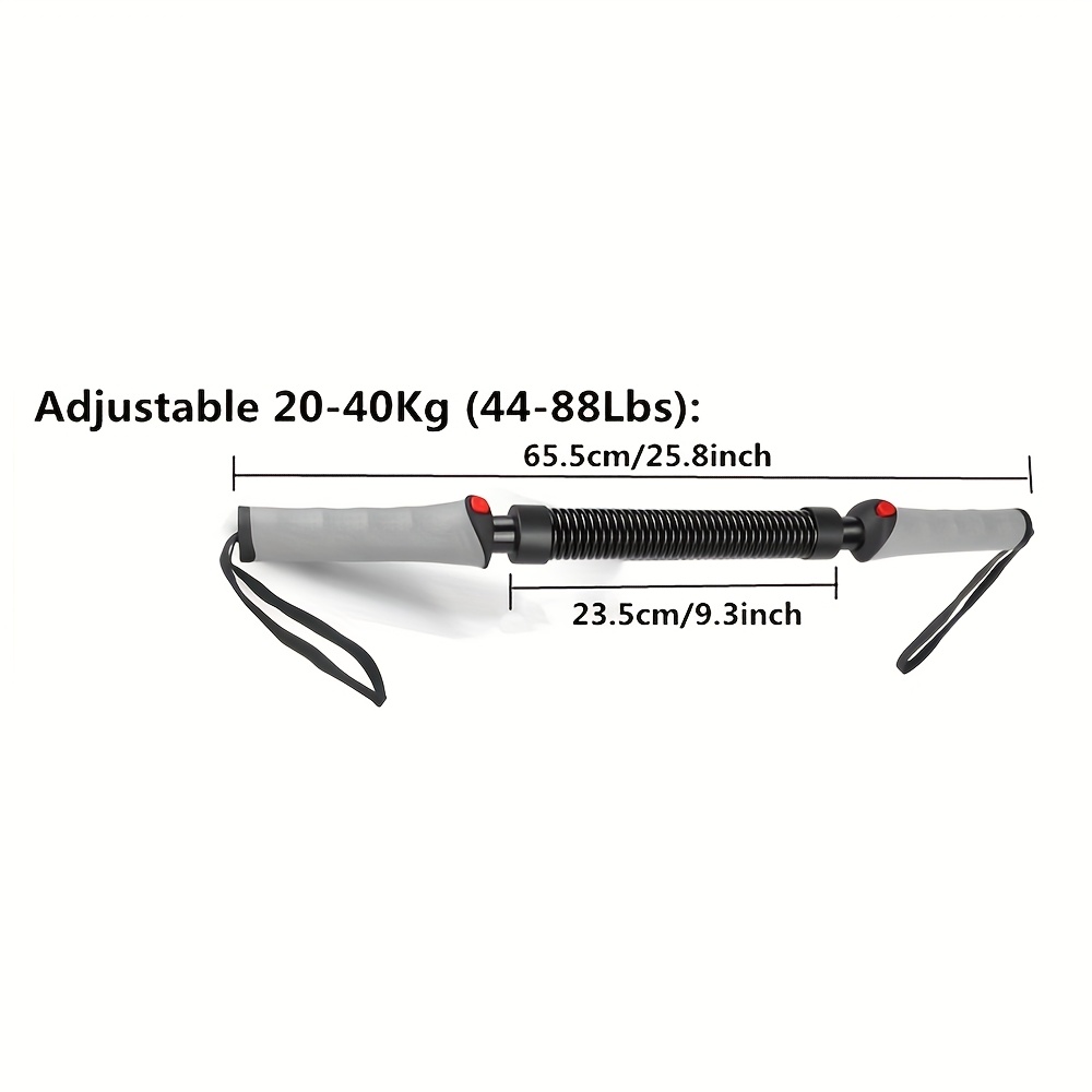 adjustable spring arm curler heavy duty manual arm strength trainer with 3 level   20 40kg 44 88lbs sturdy steel construction for home gym upper body workout bench desk mountable ideal for beginners advanced   cylindrical grip feature   steel Product details 1