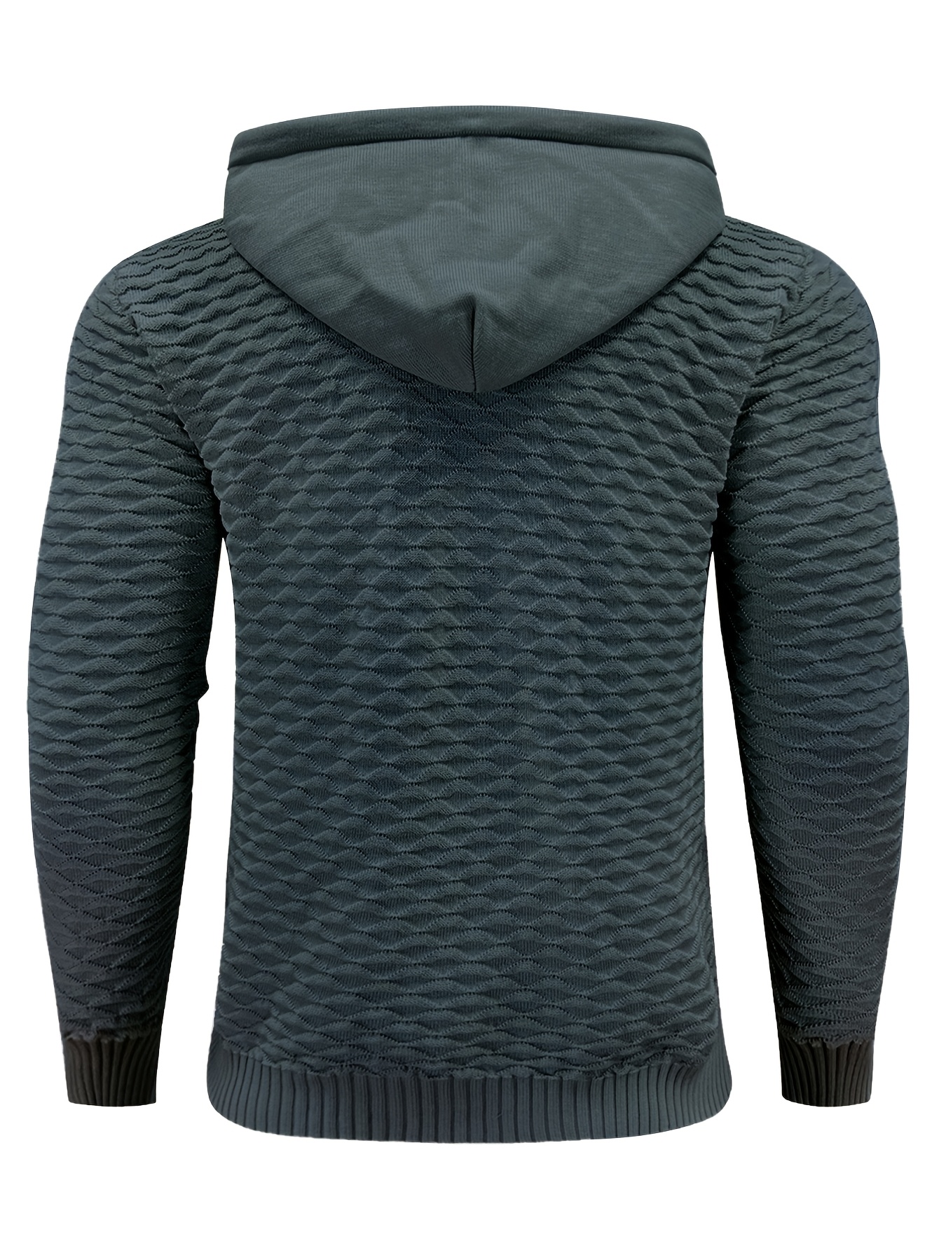 Heren Hoodie - Rekbare Verstelbare Capuchon & Ritsvrije Pullover