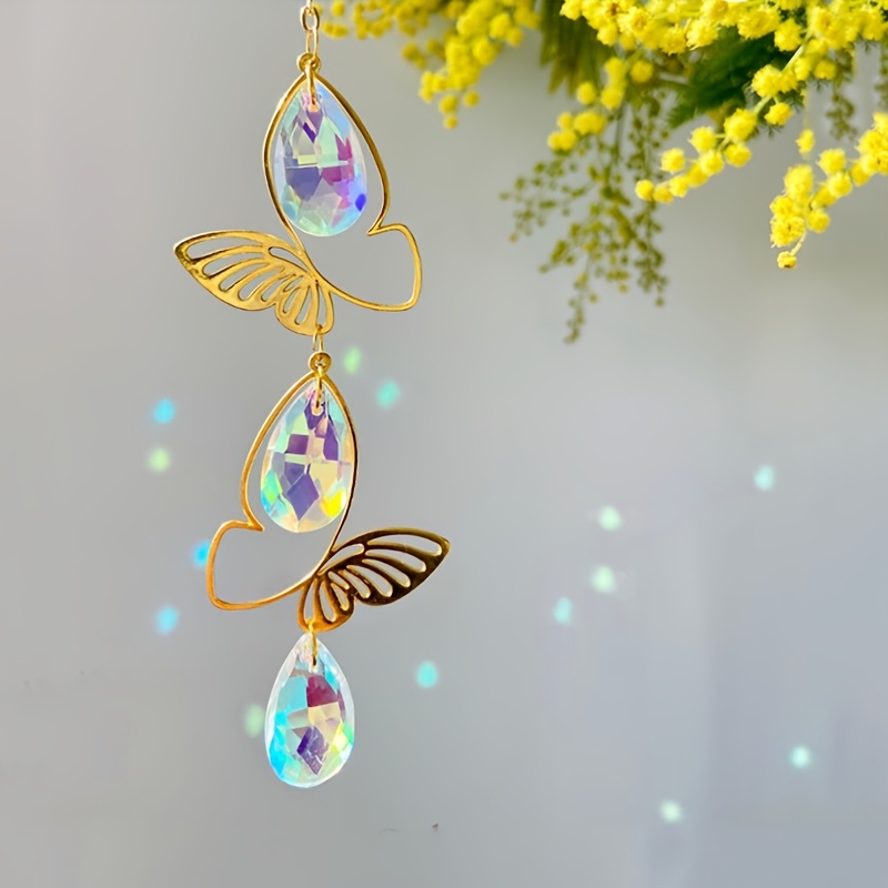 E-shop Ein eleganter Schmetterling-Wassertropfen-Sonnensegel, zum Dekorieren von Balkonen, Fenstern und Gartenszenen sowie als Urlaubsgeschenk,