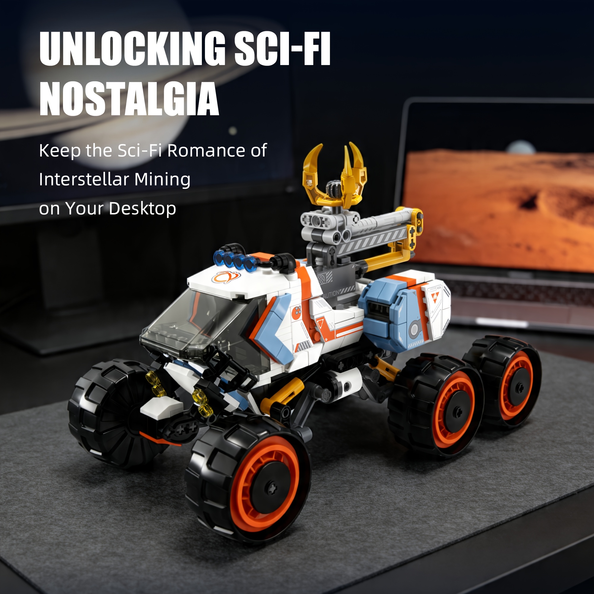 643 Standard Granules Planet Exploration Mining Car Block Set