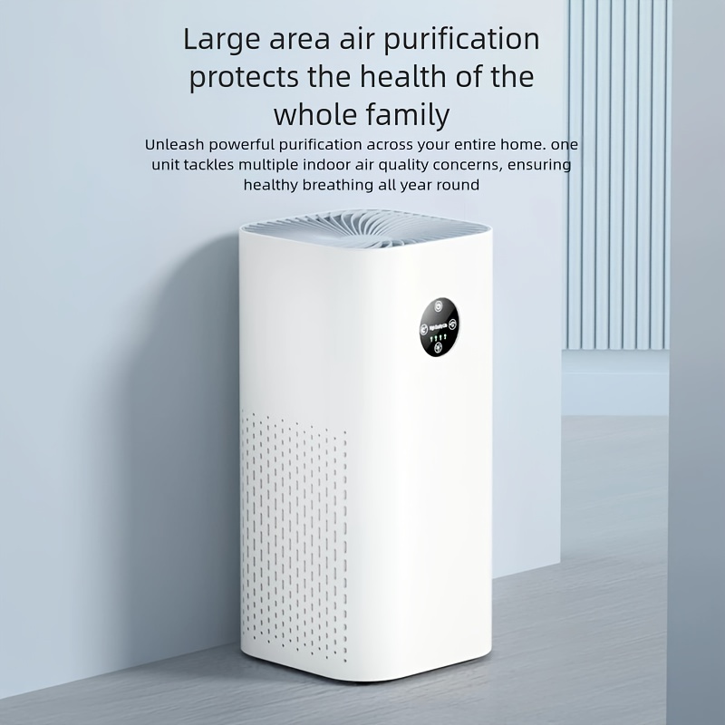 2026 High-End Air Purifier, Equipped with HEPA Filter, Featuring USB Power Design, Stylish Appearance, with Digital Display And Control Panel, Suitable for Bedrooms, Offices, And Small Spaces