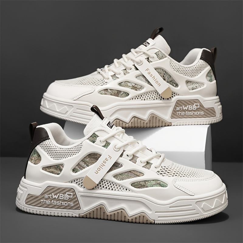 thumbnail image 1 of Zapatillas de skate de moda para hombre, transpirables, resistentes al desgaste, antideslizantes, con cordones, versátiles, para exteriores e informales, estilo urbano., 1 of 5