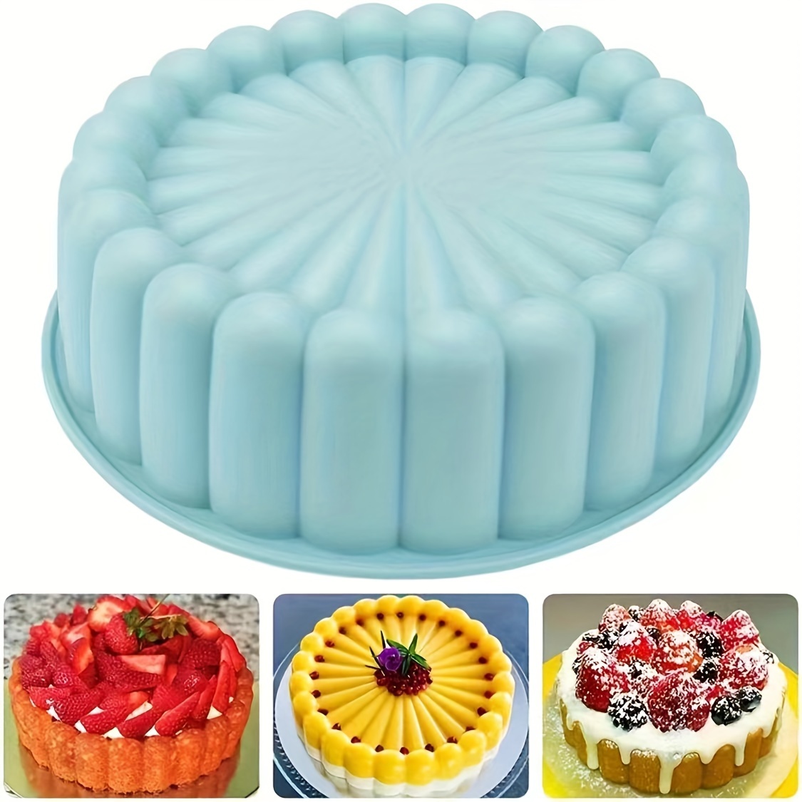 

Versatile 7.87" Nonstick Silicone Cake Mold - Weddings, !