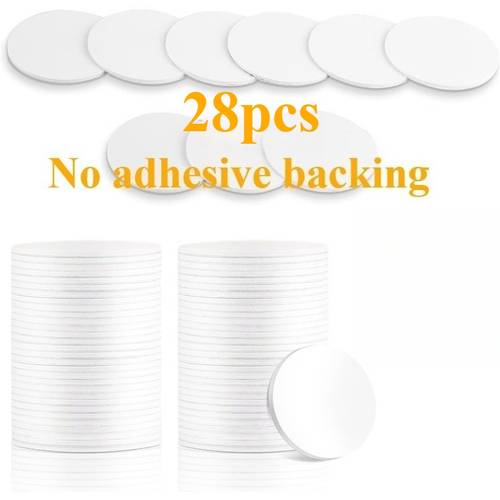 28pcs programmable 215nfc white round tags rewritable programming 504 storage thin nfc mini 215nfc suitable for smartphones tablets payment systems labeling and data transmission no external device required