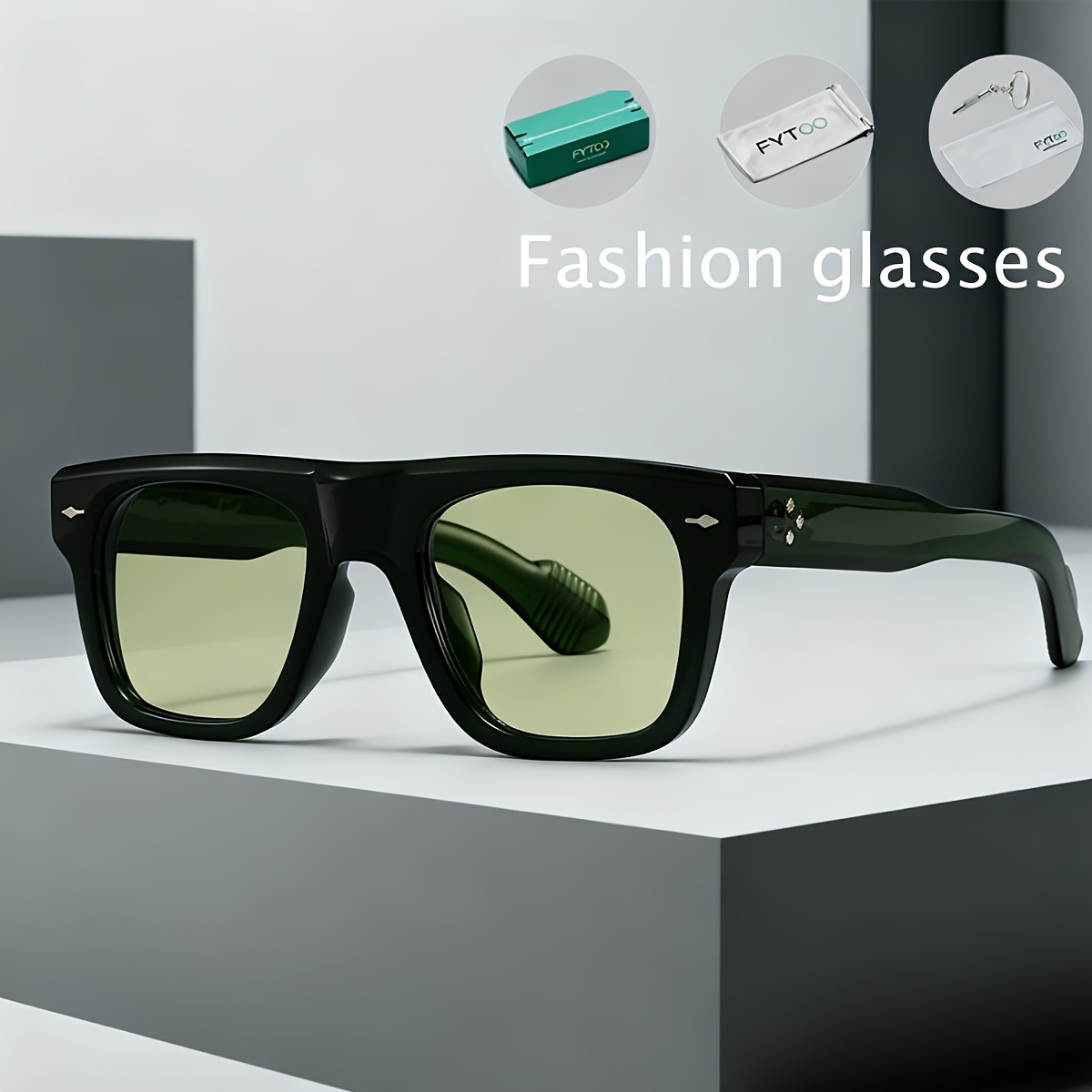   gafas de moda unisex con lentes transparentes,   de acetato ultraligera y  , gafas decorativas bohemias y2k de tendencia,     adiciones,   para uso   y fiestas  , regalo ideal y asequible para las fiestas3883l&k