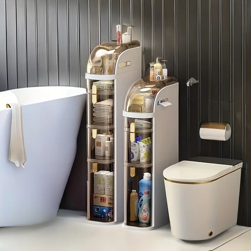 armário de armazenamento de 3/4 nível com de visualização - sem instalação requerida. organizador de casa de banho, cozinha, sala e quarto com design de . de armazenamento e durável. detalhes 5