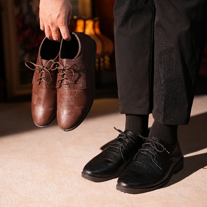 Kleiderschuhe Oxford Echte Leder Schuhe Leder Herren Schuhe Barfuß