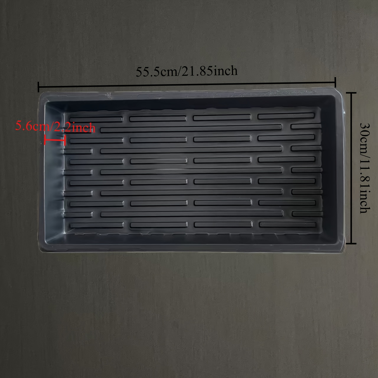 TEMU 5 Trays With Holes / Flat Trays Without Holes / Trays For Plants, Heavy-duty Seed Starter Flat Seed Trays, Seed Starting Trays, Seedling Plastic