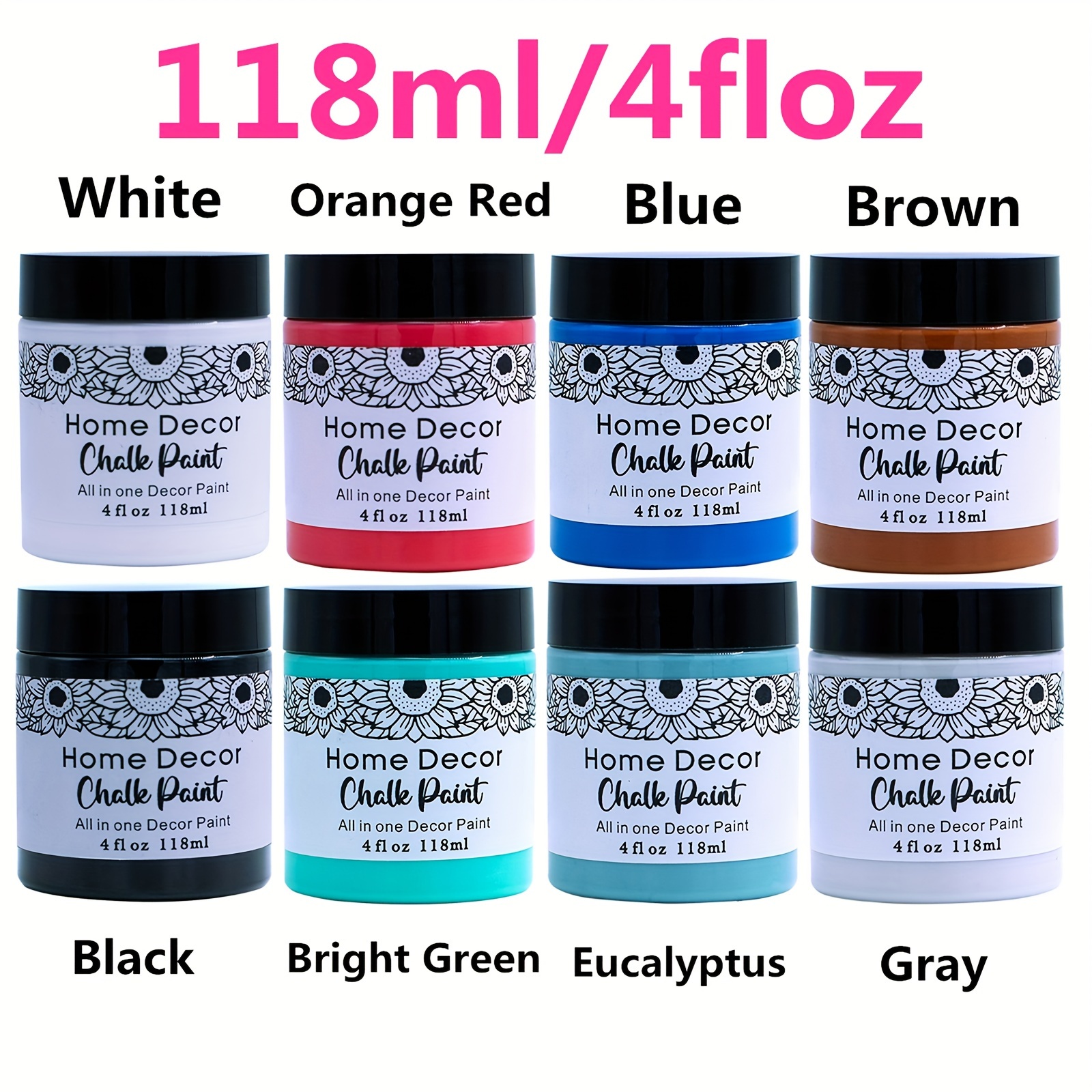 

8 Packs Set 4 Oz/118ml, For Crafts, Cabinets, Wood, - , Craft Needed