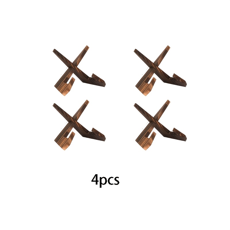 4er set holz tellerständer präsentation holz tellerhalter