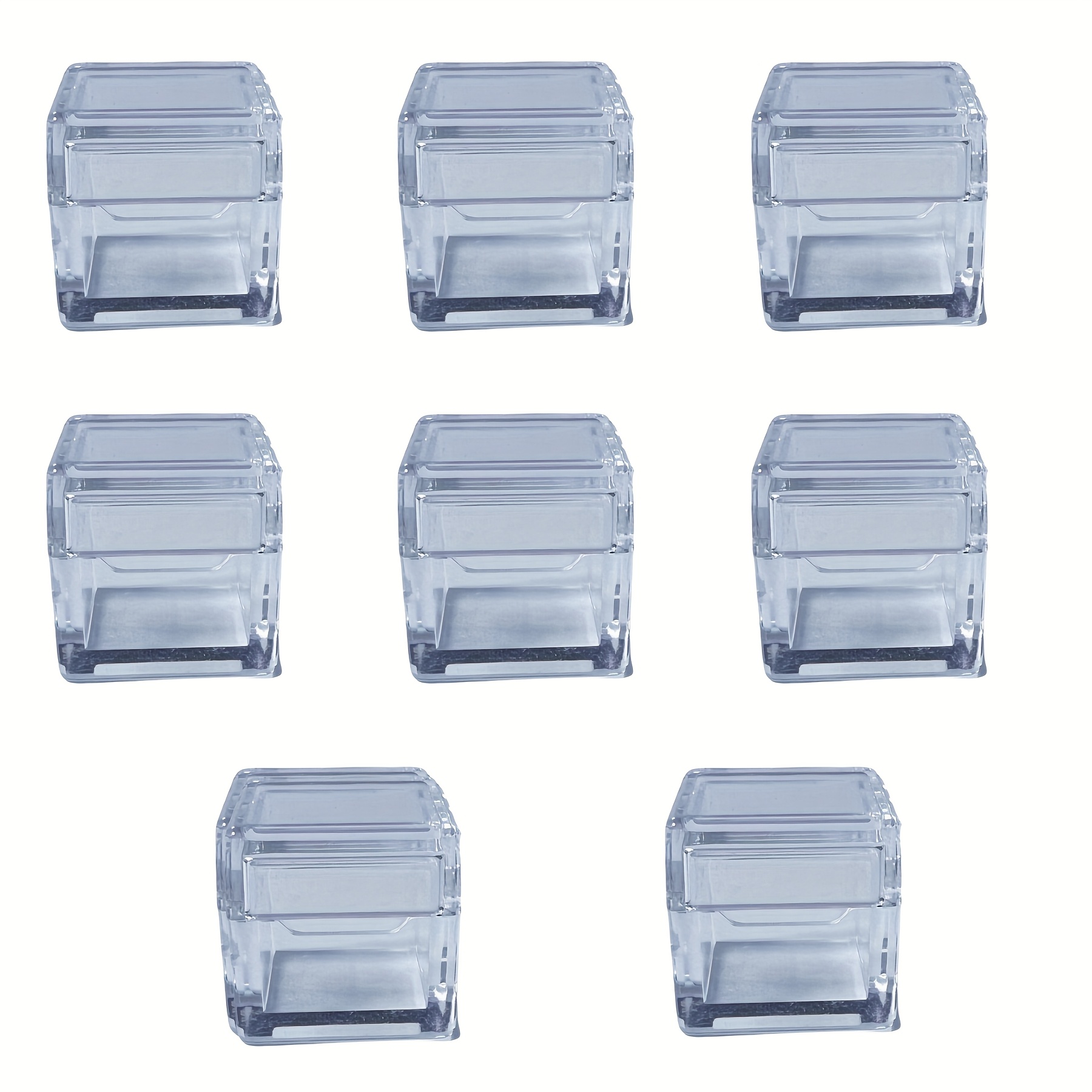 Clear Acrylic Tray Designed For 0.39 In/10 Mm Cubes, Suitable For Organizing Collections With 8pcs