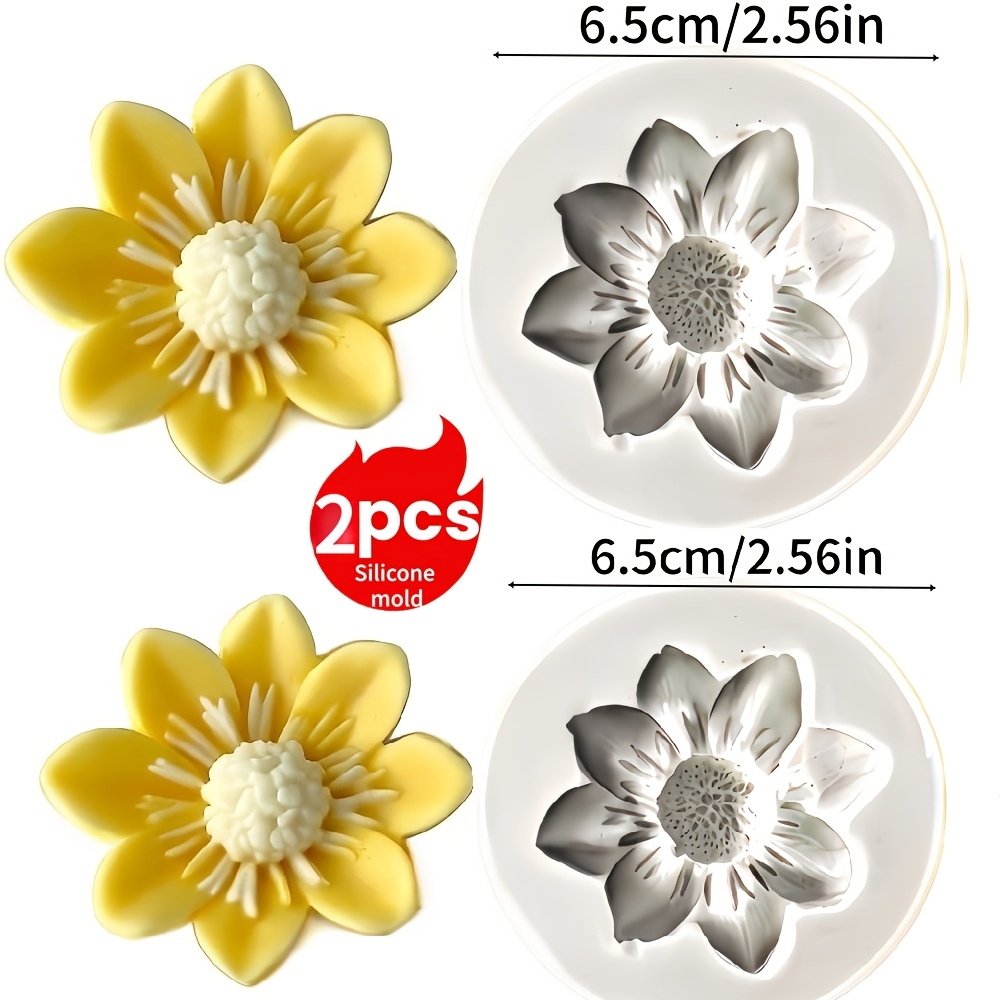 TEMU 2pcs Candle Silicone Molds, Suitable For , Pottery, Scented Candles, Epoxy Resin Ornaments, Ideal For Home Decor, Additions, Brooches, Etc.