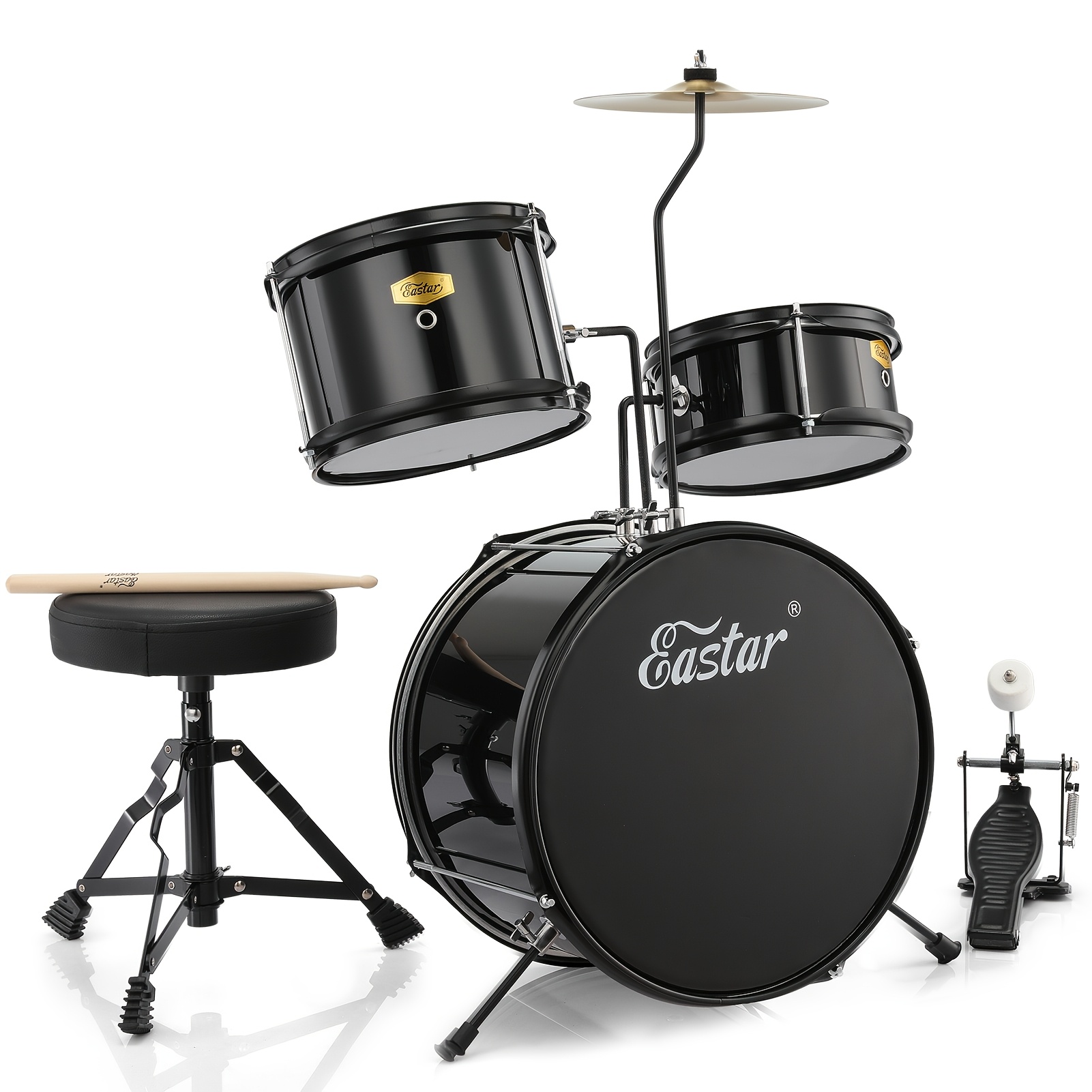 14-Inch Eastar Drum Kit for Beginners, Featuring a 3pcs Set That... product image 7
