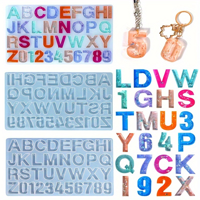 

Diy Full Version With Holes 26 Letters Silicone Mold Personalized Jewelry Pendant Making Decorations Bag Pendant Keychain Handicrafts