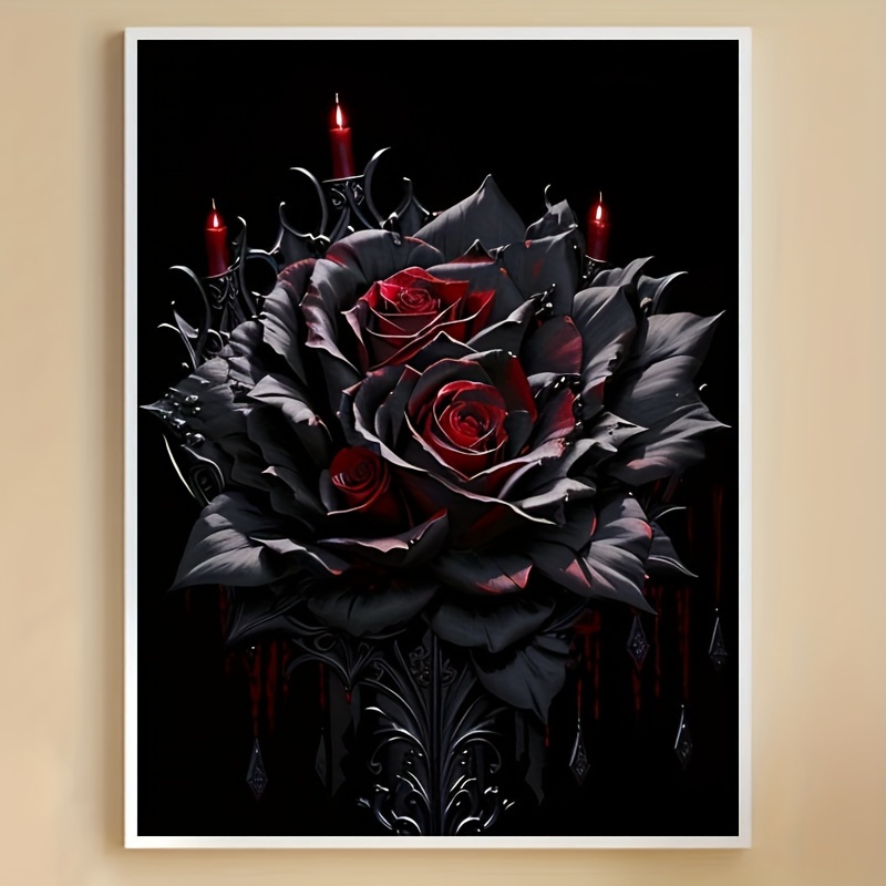 

Diamond Painting Art "black Rose" Series 2024 Full Diamond Painting Mosaic 5d Diy Stitch Kit Diamond Painting Art Home Decoration