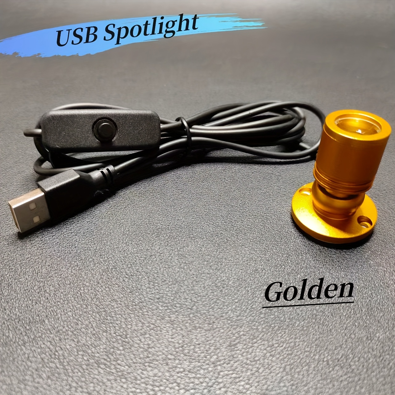 Mini USB LED Spotlight – Dimmable 5V Plug & Play Light For Cabinets, Jewelry Displays & Wall Decor (Stepless Dimming)