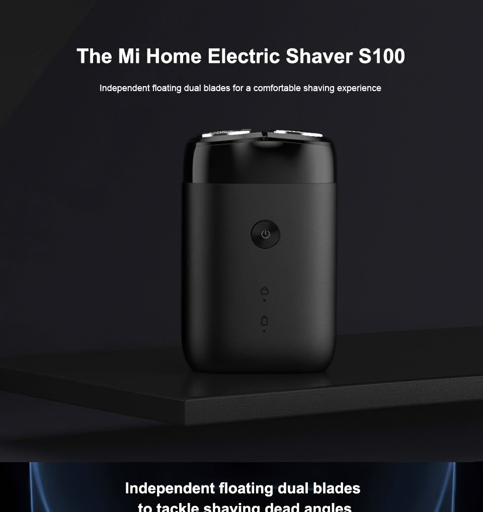 xiaomi mijia   electric shaver portable   wet dry   for men usb rechargeable   stainless   90 min     carry bag mini portable shaver details 0