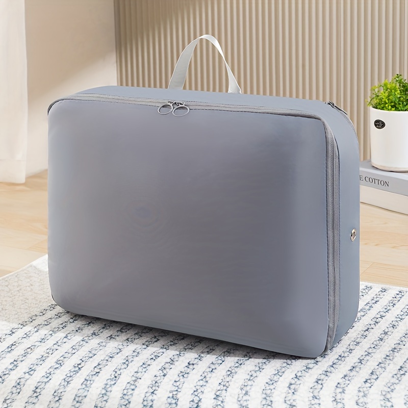 TEMU 2 Packs Of -saving Self-compression Storage Bags, Portable Heavy-duty Mobile Bags, Travel Compression Packaging Cubes, And Expandable Storage Bags For Quilts, Blankets And Bedding