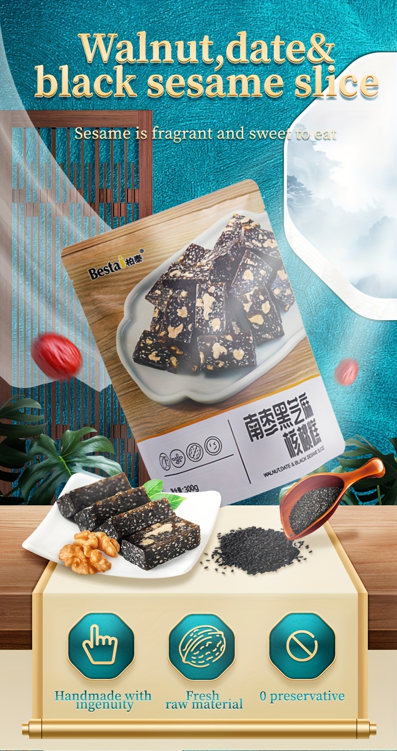 bestai *2bags walnut sesame date cake - Temu