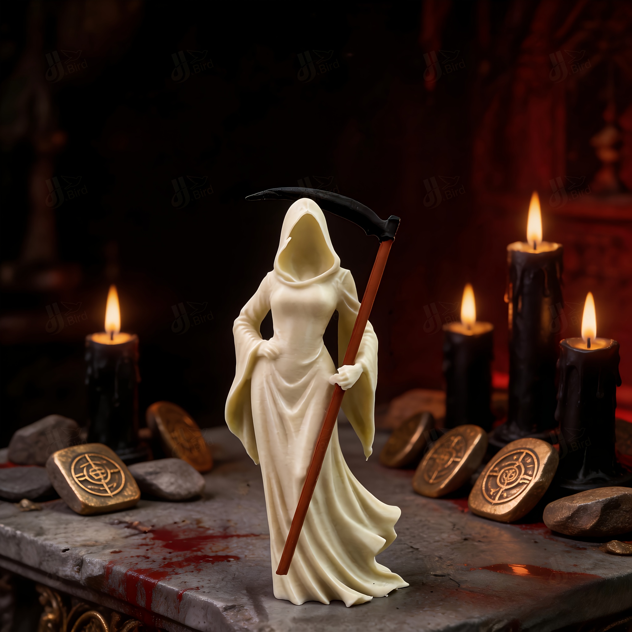 E-shop Weibliche -Figur, Ornament im Gothic-Stil, kreative Kunstskulptur, Dekoration für Regal Schreibtisch, Sammlerfigur, ideal für Räume mit