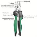 stainless steel wire cutter pliers heavy duty crimping tool with cutting blades ergonomic non for electricians professional electrical work diy projects