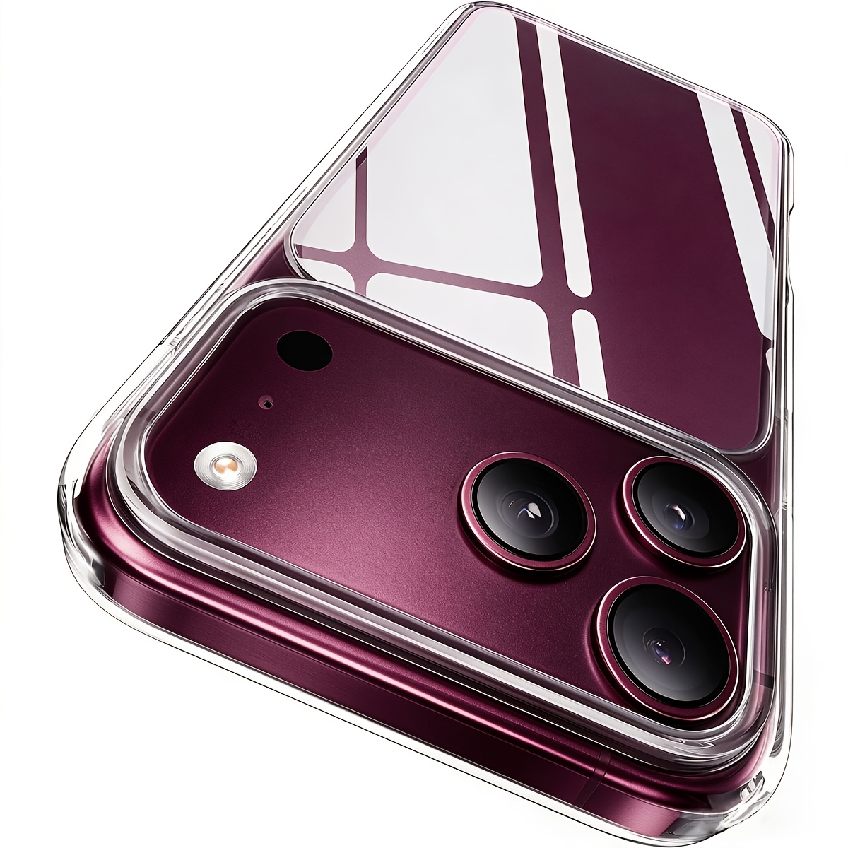 TEMU Phone Case - Luxury Case For Iphone 18 Pro Max/18 Pro/17 Pro Max/17 Pro Shockproof Protective Transparent Phone Case
