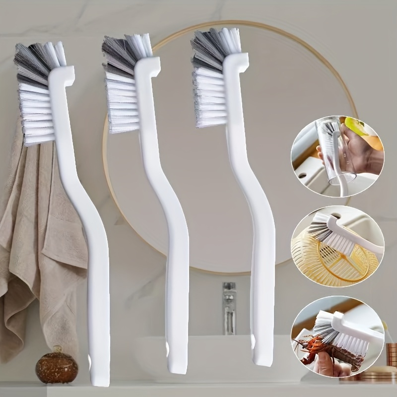 3 szt. japońska szczotka do czyszczenia 360° - idealna do homarów, abalonów, wyciskaczy kuchennych, maszyn do mleka sojowego, blenderów, szklanych kubków, dnie garnków, filiżanek do herbaty, kubków do mleka, rowków w grilla zlewu itp. - wielofunkcyjna szczotka do czyszczenia