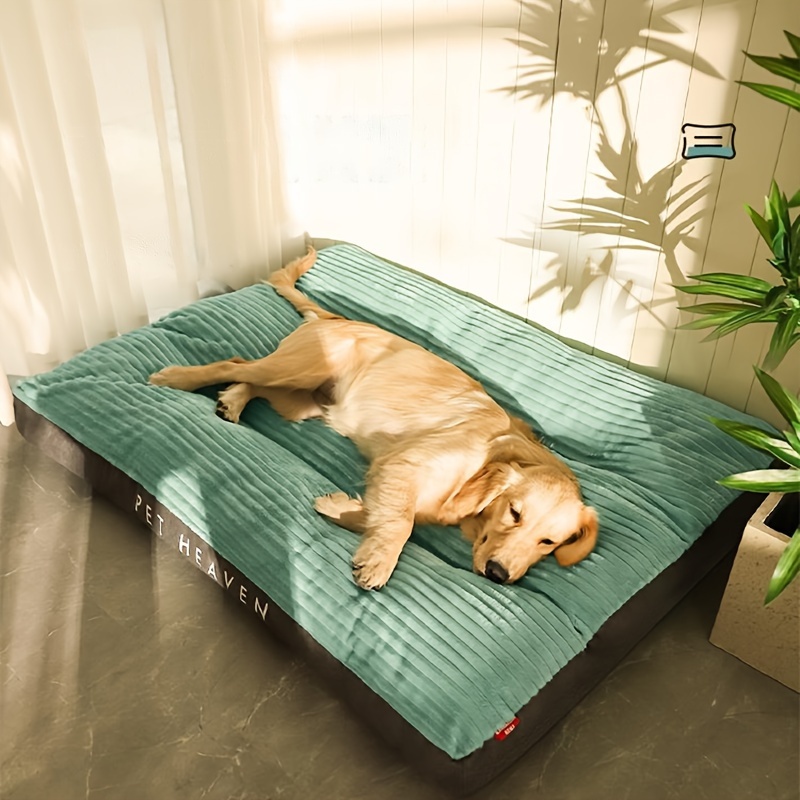

ultimate Comfort" All-season Cozy Dog Bed - Thick, Warm Pet Mat For Small To Large Breeds, Easy-clean Polyester Fiber