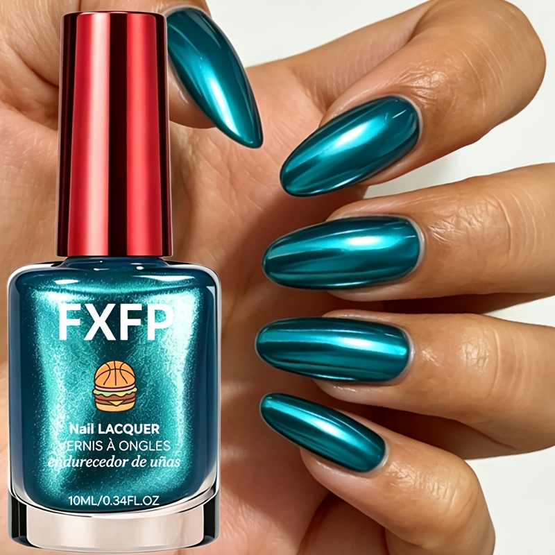 Image of Fxfp Turquoise Nail Strengthener - Quick-dry Formula, No Lamp Required, Brightens Nails, Long-lasting Shine, For Daily And Professionals, Suitable For Hands And Feet