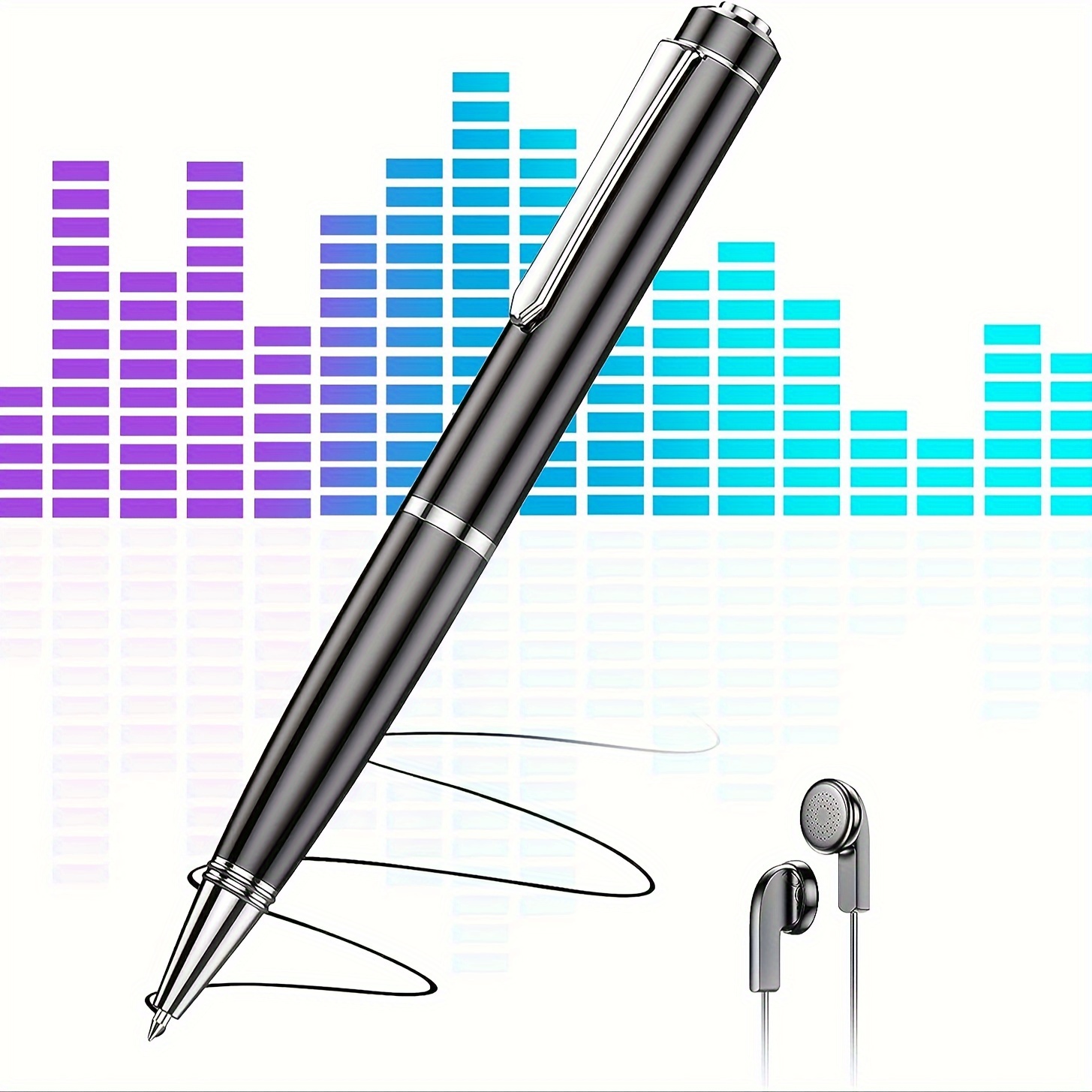   portable   with noise reduction rechargeable mini audio recording device for lectures meetings interviews concerts usb mp3   voice activated lectures music festivals portable 0