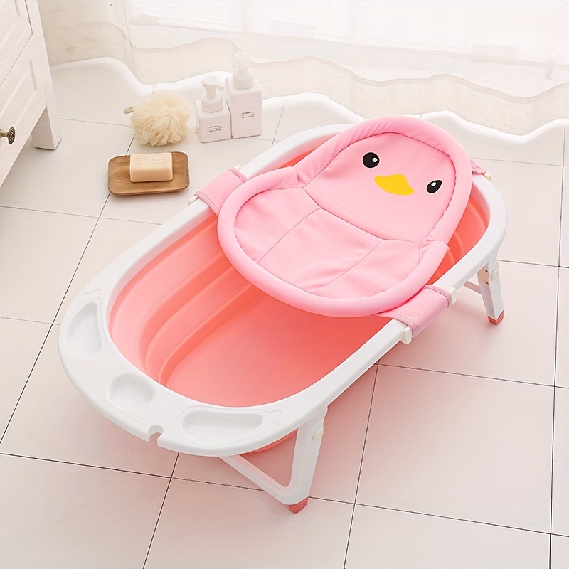 Estante de asiento de bañera para ducha de bebé, bolsa de red de baño  transpirable, fácil de secar, estante de ducha para recién nacido,  protección