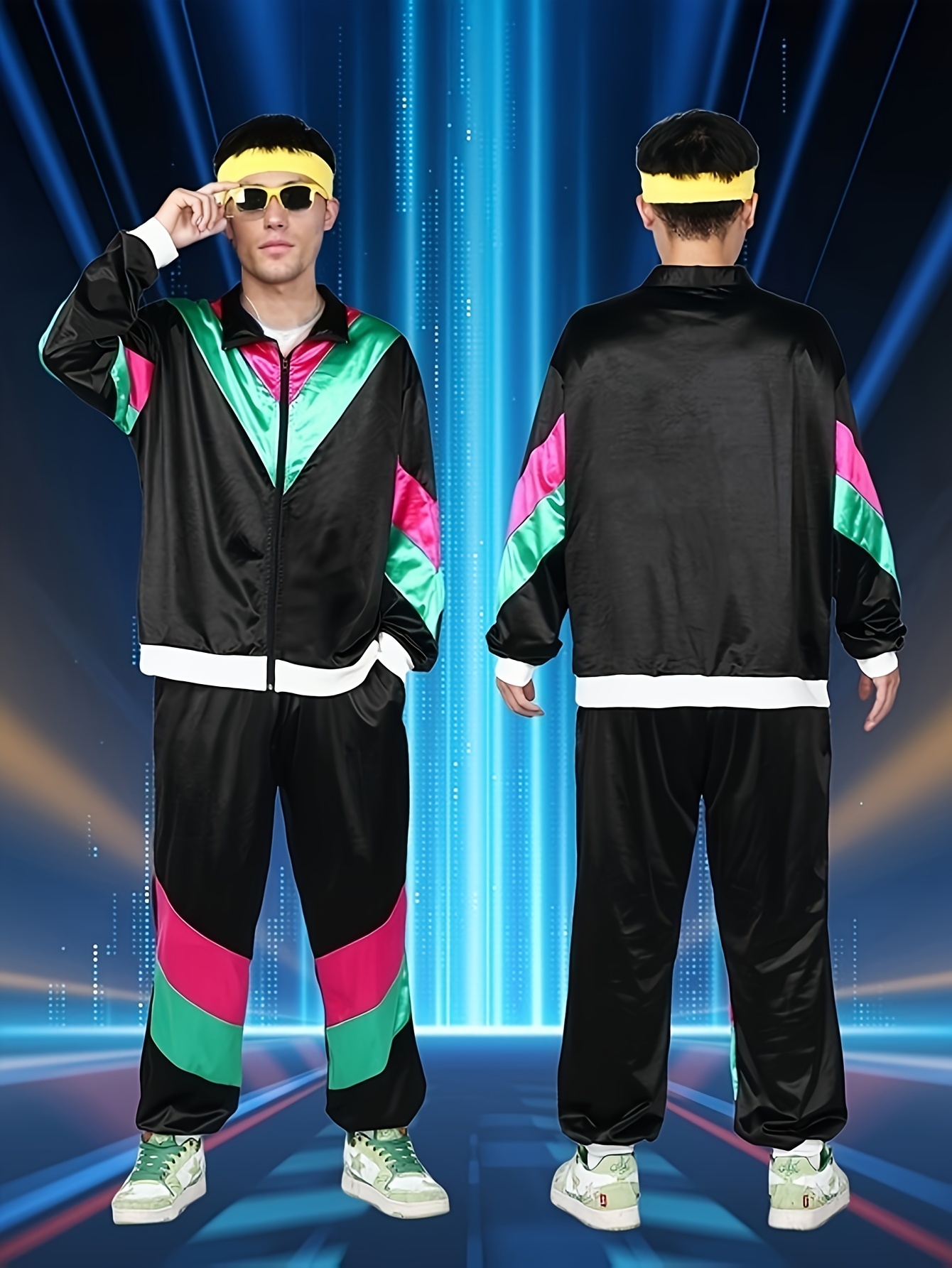 Vestimenta De Moda AÃ±os 80 Hombres Disfraz Vestimenta De Los 80