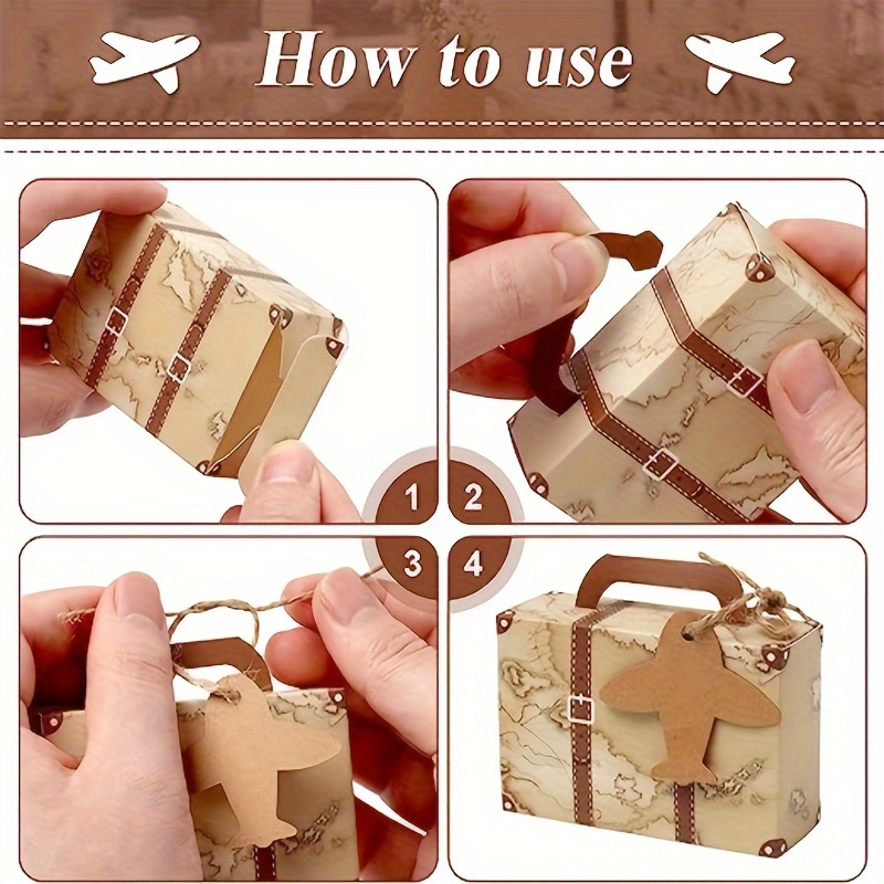 10piece Travelthemed Gift Boxes With Perfect For Birthdays, Weddings, Bridal Showers