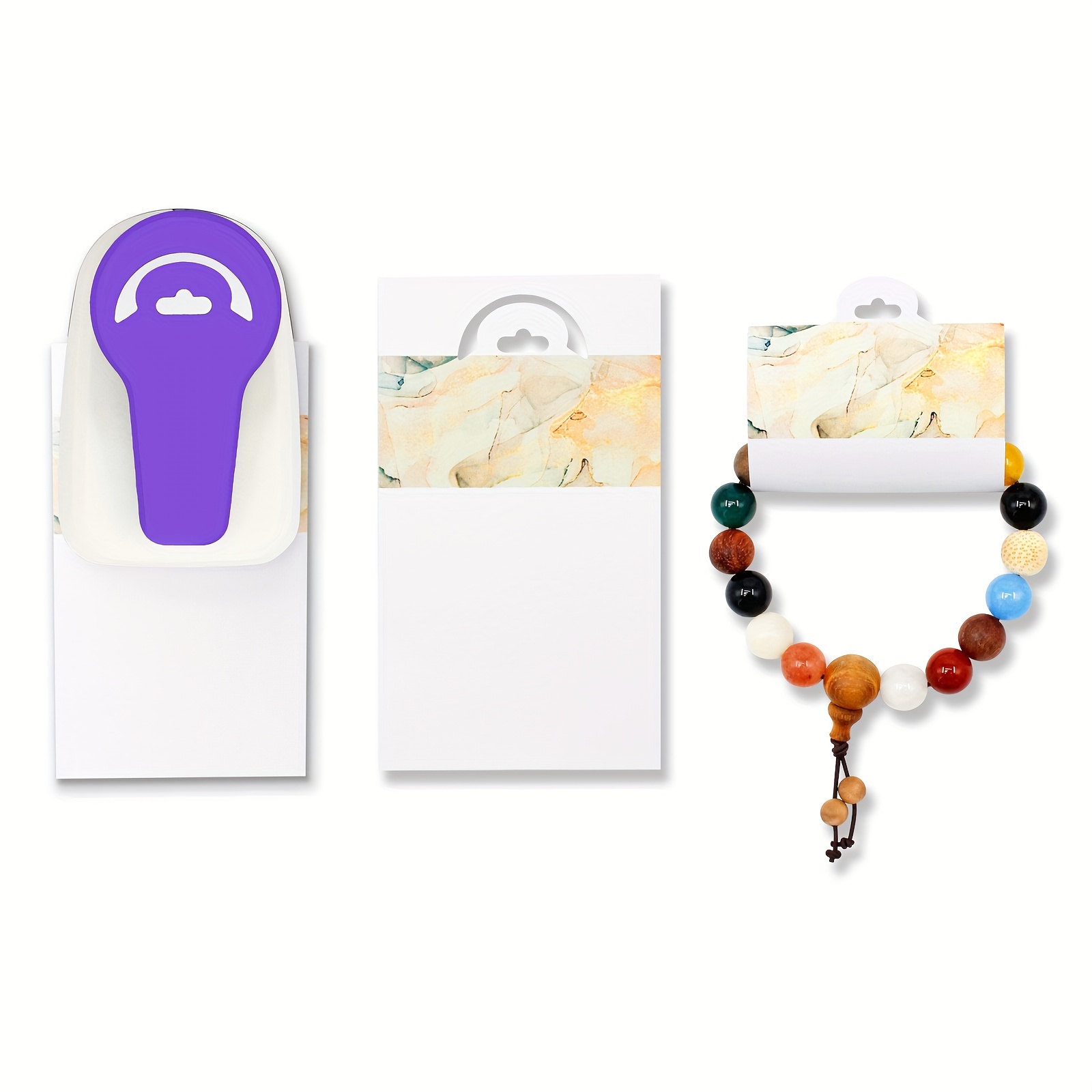 Leverback DIY Bracelet Earring card hang tag display paper small hole  puncher cutter tool die for hanging earrings and necklace display cards