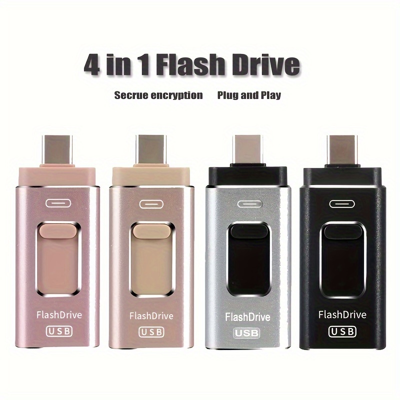 HooToo iPhone Flash Drive 3 in 1 Type C Stick USB 3.1 USB C Flash Drive  Memory